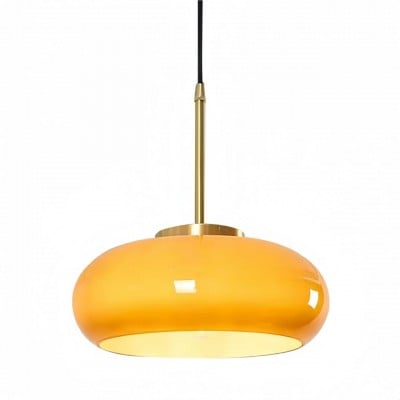 Vintage Bauhaus Round Glass Pendant Light S119 — €95.00 (was €110.00) -€15.00