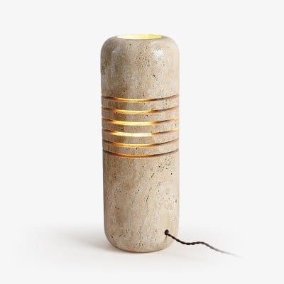 Antique Creative Yellow Travertine Floor Lamp G07 — zł1,845.30