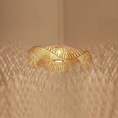 Bamboo Lotus Leaf Pendant Lamp P004 — zł740.66