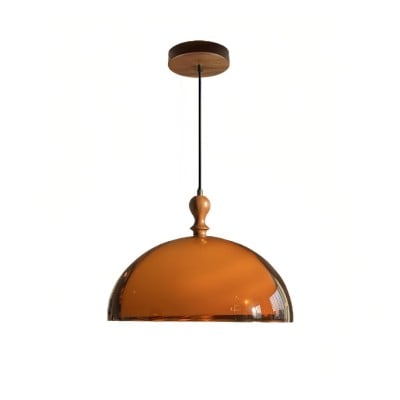 Vintage Sunset Pendant Lamp – Amber Acrylic & Walnut Finish S256 — €169.00 (was €328.00) -€159.00