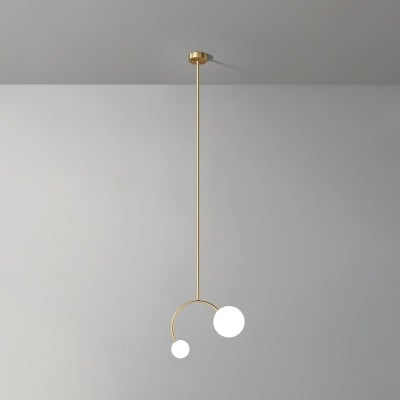 Creative Double Heads Glass Pendant Lamp M389 — €114.00