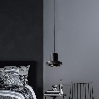 Retro Black Hole Stone Pendant Lamp G73 — €80.00