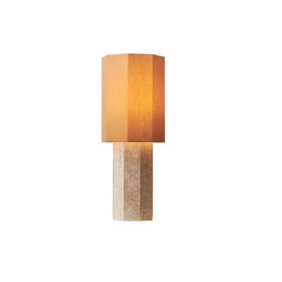 Octagonal Travertine Stone Table Lamp G66 — €1,074.00