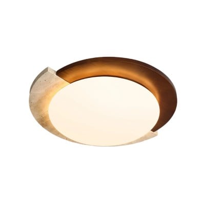 Half Moon Splicing Design Travertine & Wood Ceiling Lamp S292 — €156.00 (was €302.00) -€146.00