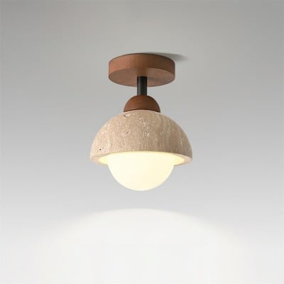 Minimalist Travertine Flush Mount - Mediterranean Style for Entryway M164 — €100.00 (was €102.00) -€46.00