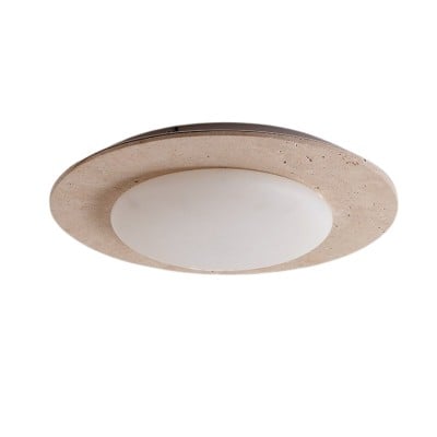 Integrated LED Travertine Ceiling Light – Simple Sky Dome Design S301 — €227.00 (was €444.00) -€217.00