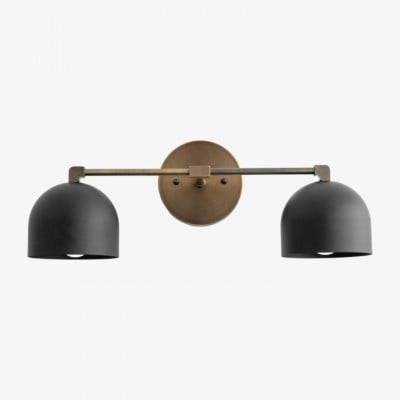 Metio Dome Mid-Century Deep Ball Vanity Lamp - Brass Wall Sconce T412 — zł533.27
