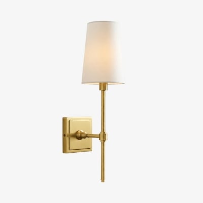 Derlina Stylish Retro Wall Lamp with White Linen Shades – Modern Industrial Design for Any Room T273 — zł338.59