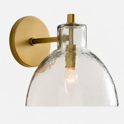 Glavira Elegant Recycled Glass Sconce - Wall Light for Modern Bedroom T049 — zł474.02