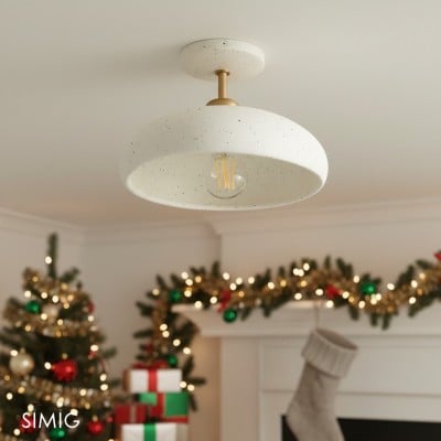 Radiica Handcrafted Speckled Ceramic Ceiling Light – Modern Design for Living Rooms T202 — €149.00