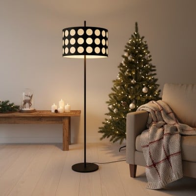 Geometry Polka Arc Fabric Floor Lamp S363 — €791.00