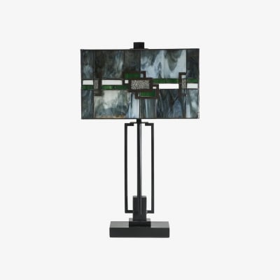 Culletto Mosaic Rectangular Stained Glass Table Lamp T646 — €271.00 (was €180.00)