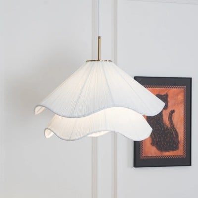 White Layered Pleats Pendant Lamp M147 — €209.00