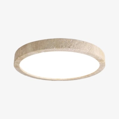 Zenthoris Travertine Ceiling Light Minimalist Flush Mount - Modern Ambient Hallway Lighting T1119 — €253.00