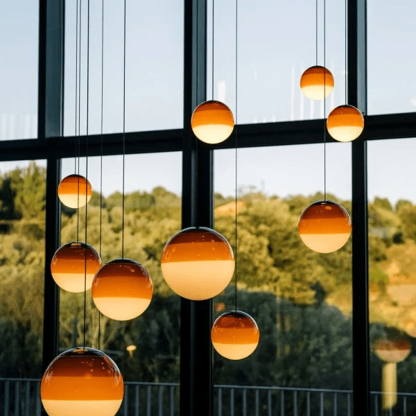 Amber dipping pendant lamp replica