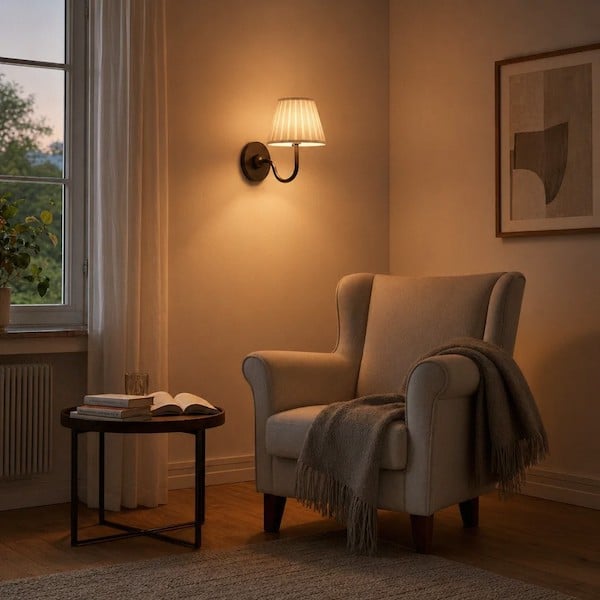 soft-diffused-lighting-from-pleated-fabric-shade-living-room