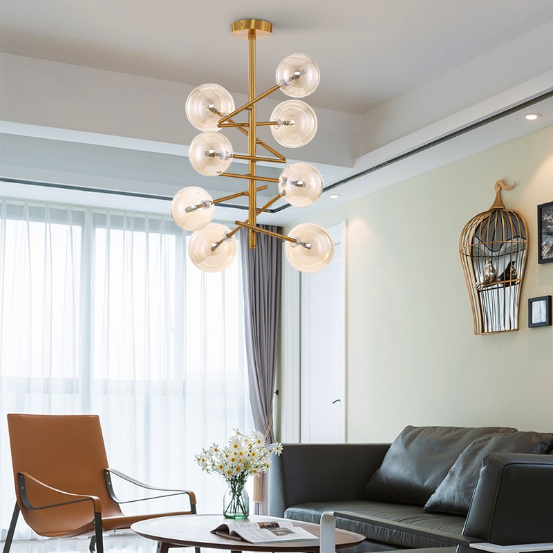 vertical ball chandelier replica