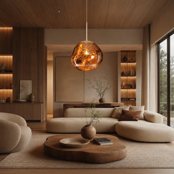 luxury-gold-pendant-light-wabi-sabi-living-room