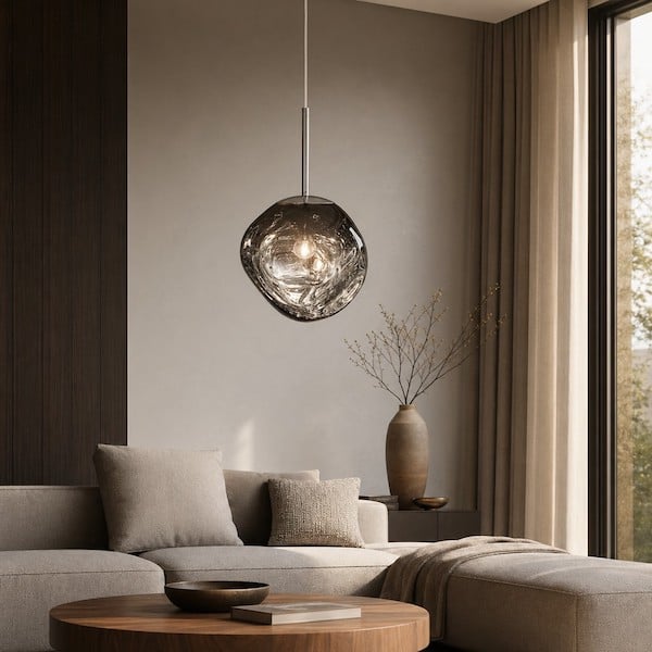smoke-gray-pendant-light-translucent-glow-modern-decor
