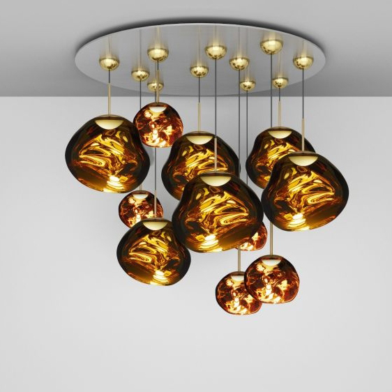 Melt LED Gold Mega Pendant System replica