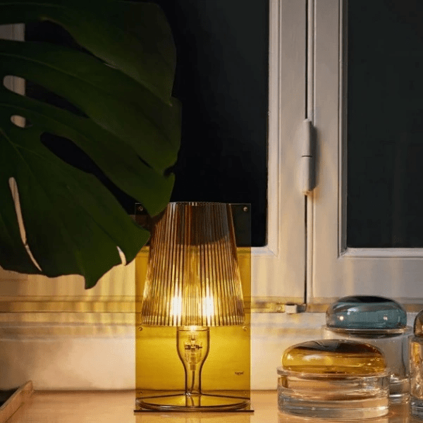 kartell take lamp yellow