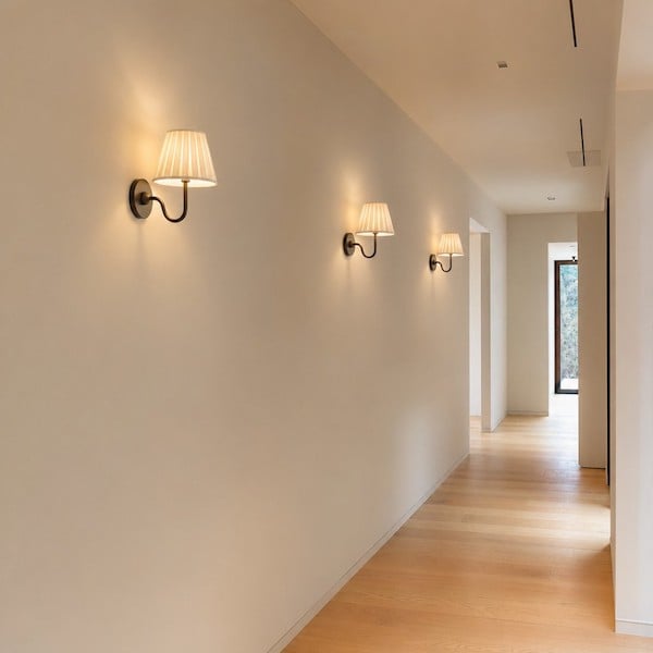 hallway-wall-lighting-with-pleated-shades-rhythm