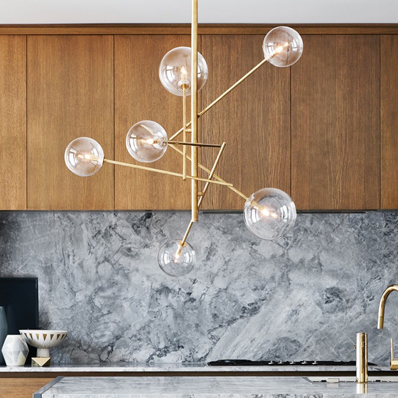 vertical ball chandelier replica