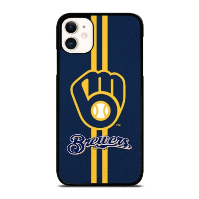 MILWAUKEE BREWERS STRIPE LOGO iPhone 11 Case Cover