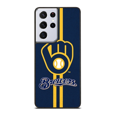 MILWAUKEE BREWERS STRIPE LOGO Samsung Galaxy S21 Ultra Case Cover
