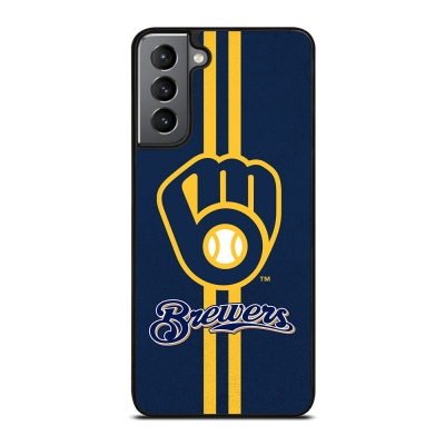 MILWAUKEE BREWERS STRIPE LOGO Samsung Galaxy S21 Plus Case Cover