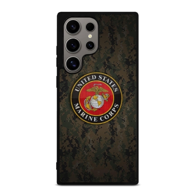 US MARINE CORPS USMC LOGO CAMO Samsung Galaxy S24 Ultra Case Cover