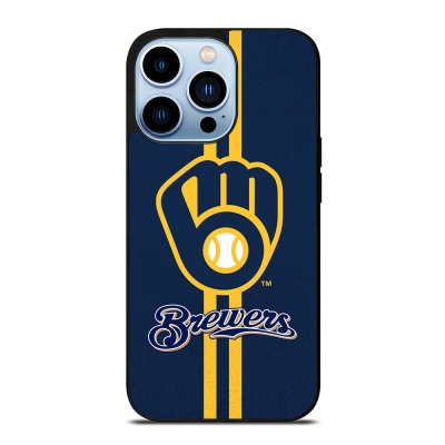 MILWAUKEE BREWERS STRIPE LOGO iPhone 13 Pro Max Case Cover