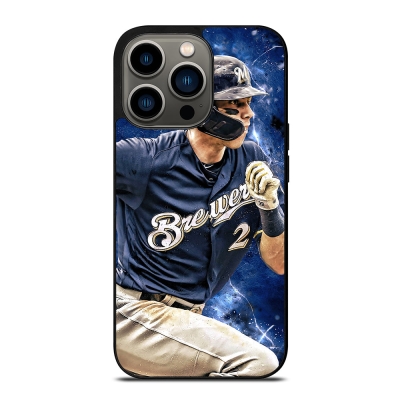 CHRISTIAN YELICH MILWAUKEE BREWERS FOOTBALL iPhone 13 Pro Case Cover