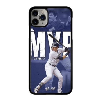 CHRISTIAN YELICH MILWAUKEE BREWERS FOOTBALL 2 iPhone 11 Pro Max Case Cover