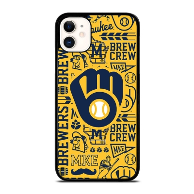 MILWAUKEE BREWERS PATTERN iPhone 11 Case Cover