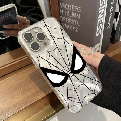New Advanced Laser Spider-Man Phone Case for Apple Frosted Hard Shell 13promax Cartoon New 7/8P