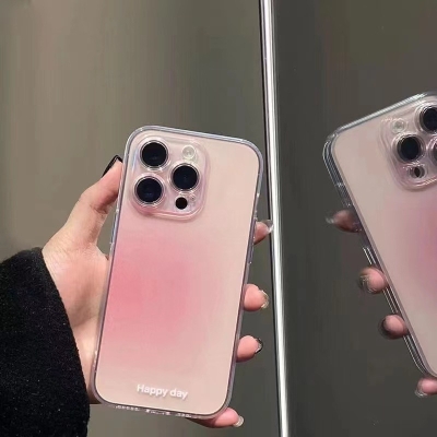 Red Riding Book with Transparent Blush for iPhone14promax Apple 13 All-inclusive Mobile Phone Case 15/12 Women X