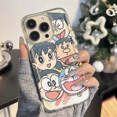 Simple Graffiti Cartoon Doraemon for Apple 15promax Phone Case iPhone14plus New 13