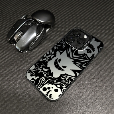 Tide Cool Geng Ghost Suitable for Apple 15 Mobile Phone Case 14Pro Max Internet Popular 13Pro Drop-Resistant Creative XSMax Frosted Hard