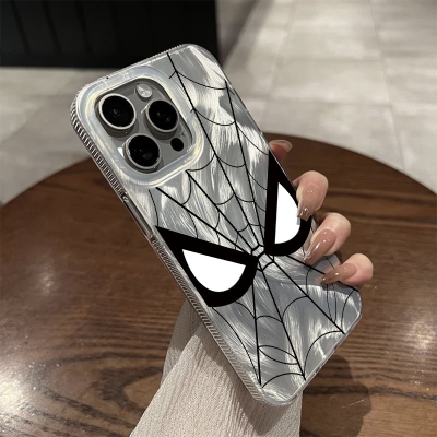 New Advanced Laser Spider-Man Phone Case for Apple Frosted Hard Shell 13promax Cartoon New 7/8P