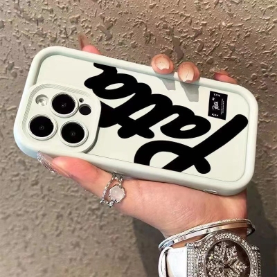 English letters for Apple 15promax phone case 14pro all-inclusive 7p/8p drop-resistant xsmax high bamboo 7/8