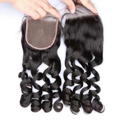 1pc Loose Wave 4x4 Lace Closure 100% Human Hair
