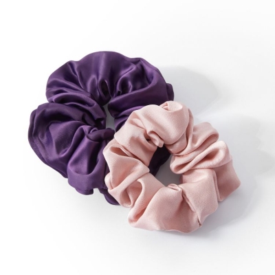 Satin Silk Scrunchies Adjustable Elastic Hair Ties to Hold Ponytail