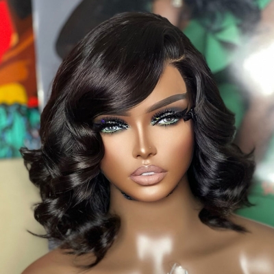 1 SEC INSTALL WIG | Mature Boss Brown Ombre Highlight / Natural Black Loose Wave Glueless Minimalist HD Lace Wig Ready to Go