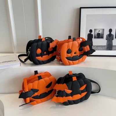 Funny Pumpkin Bag - Color Contrast Personality Creative