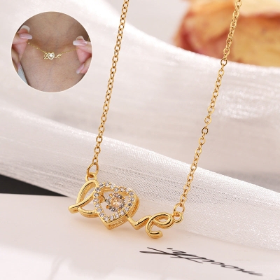 Valentine's Day Gift Titanium Steel Love Smart Necklace Jewelry