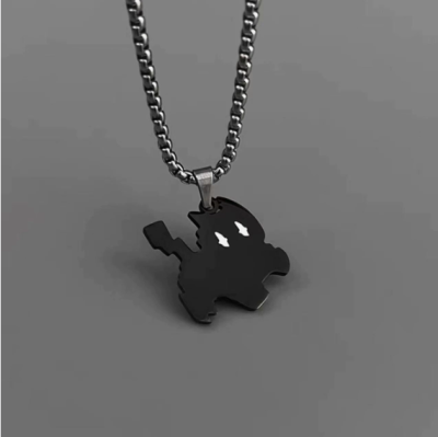 lightning cat necklace