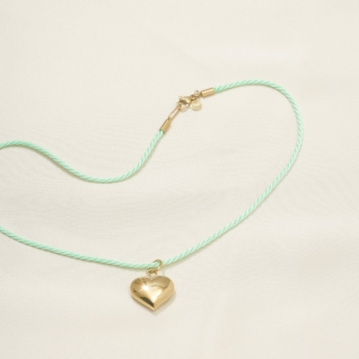 Mint Cord Necklace