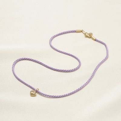 Lilac Cord Necklace