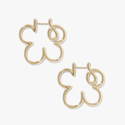 Clover Doodle Hoops (Pair)